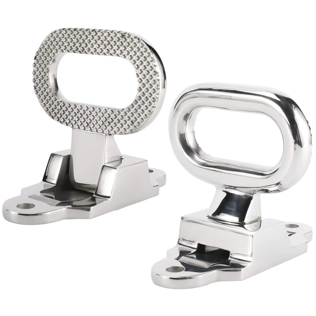 NovelBee Paquete de 2 escalones Plegables de Acero Inoxidable 316 Resistentes para Barco, Remolque, Coche, camión, cámper