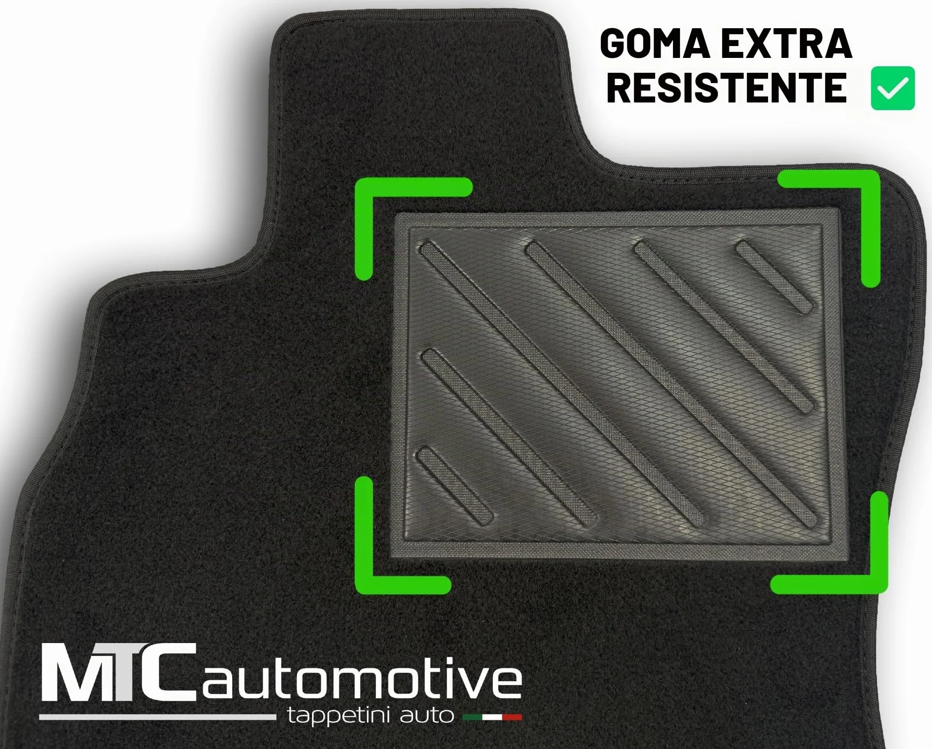 Alfombrillas para Fiat 500L, Trekking y Living de 2012-2017, Fabricadas a Medida, Antideslizantes, talonera de Goma Reforzada, Botones de Anclaje.