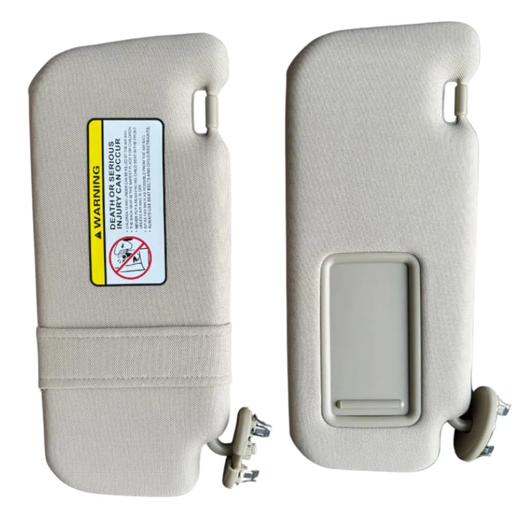 Sun Visor 2007-2013 con Accesorios Interiores para Automóviles De Vanidad Espejo Duradero para Toyota Corolla 7432002711 7432002640B1,Grey Left