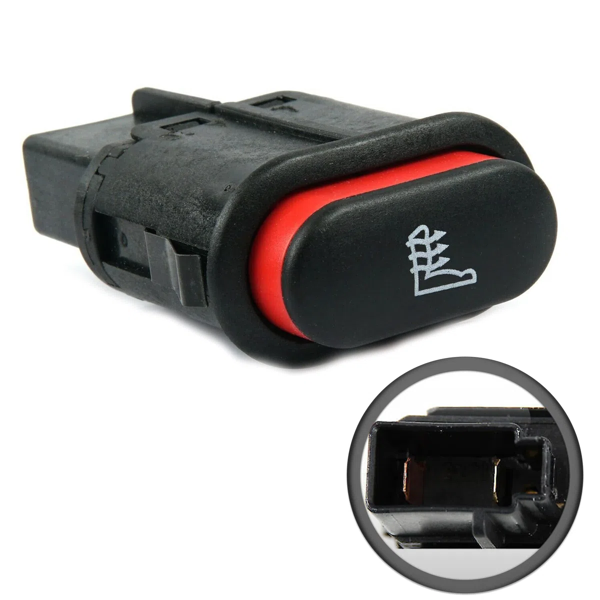 Interruptor de Asiento con calefacción - Interruptor de Calentador de Asiento Compatible con Fiesta Fusion Ranger Transit Mondeo 6706942, 93BG19K314AA