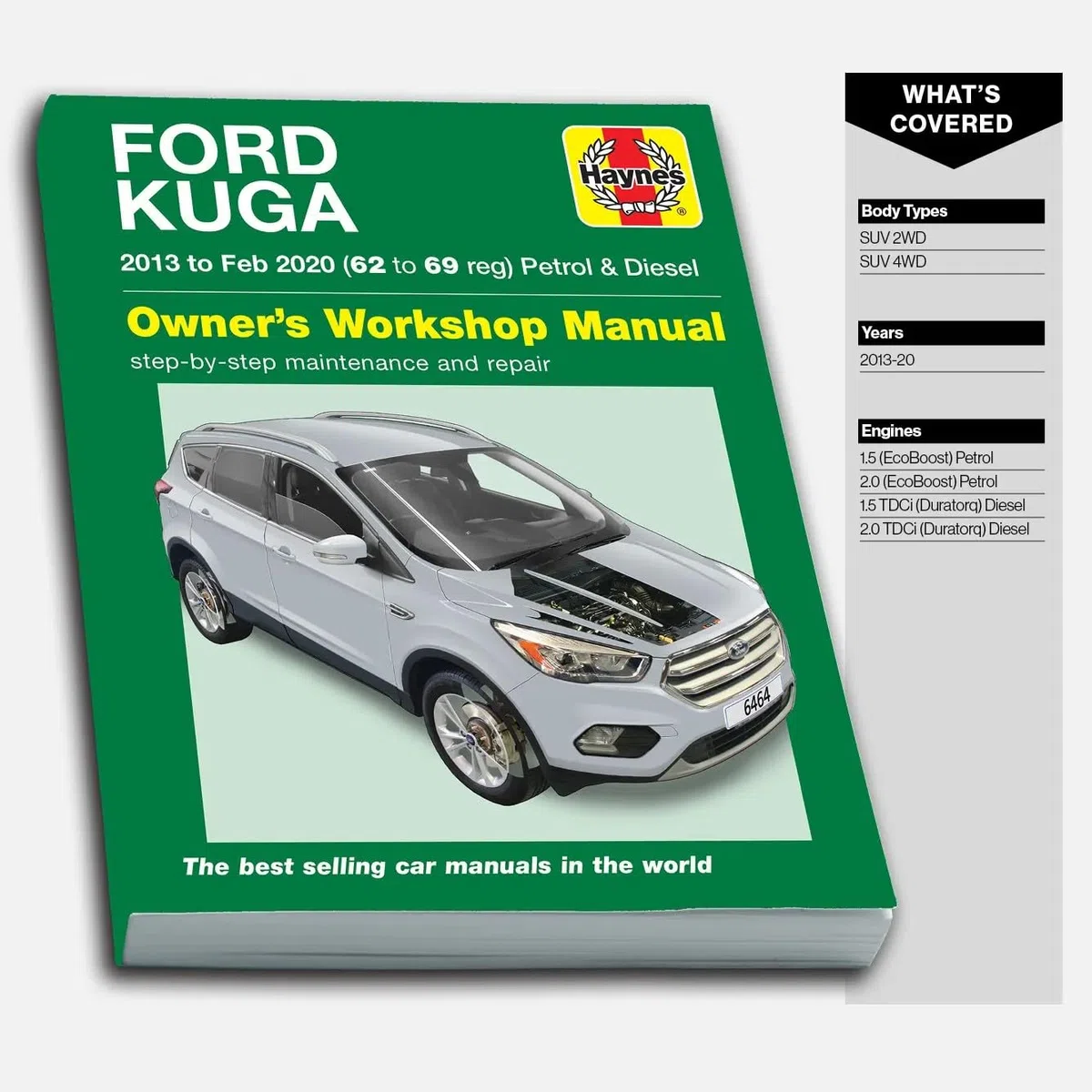 Ford Kuga 2013 - Feb 2020 (62 to 69) Haynes Repair Manual