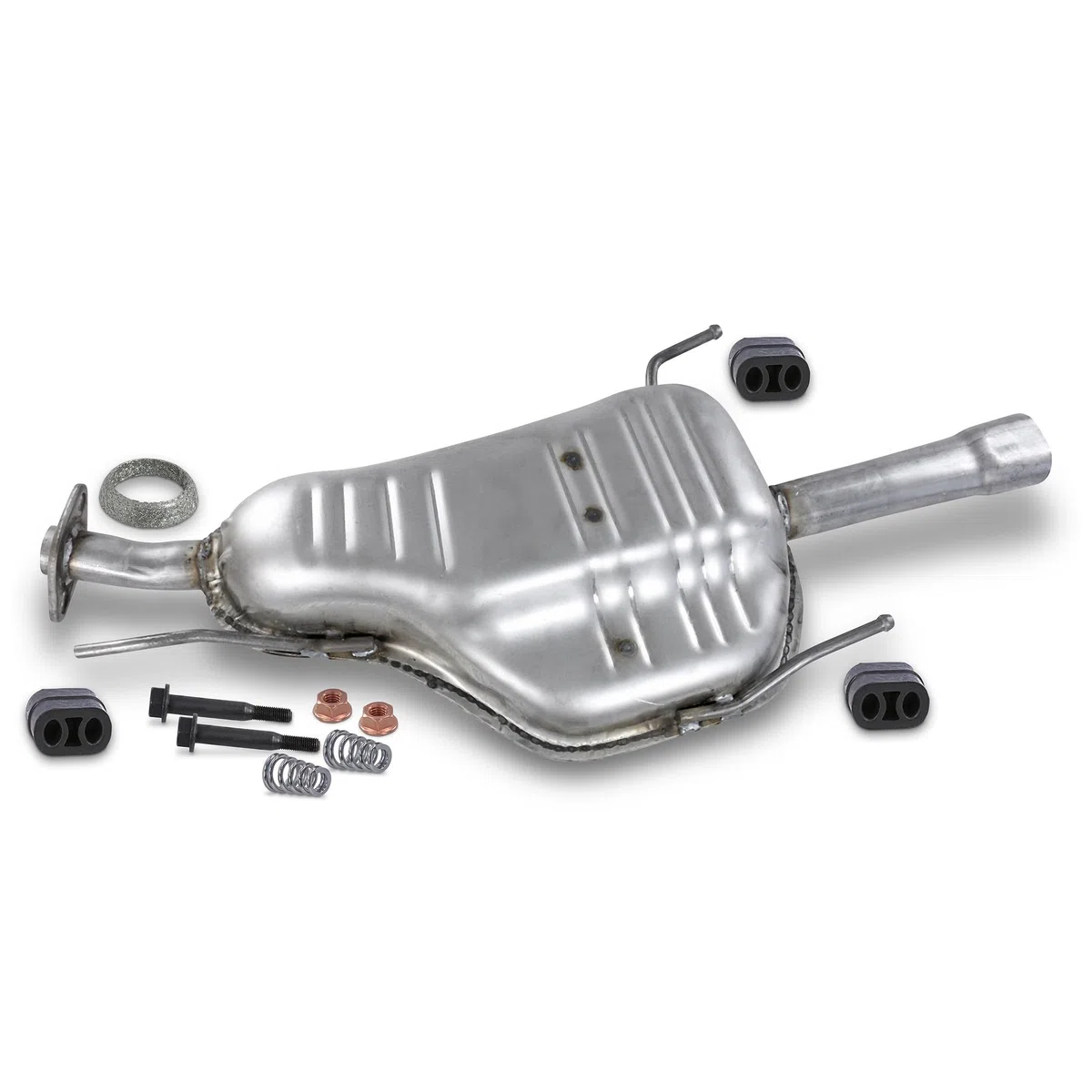 ATEC Germany Silenciador de escape 1x Silenciador trasero incl accesorios de montaje compatible con OPEL ASTRA G Cabriolet (T98), ASTRA G Coupe (T98)
