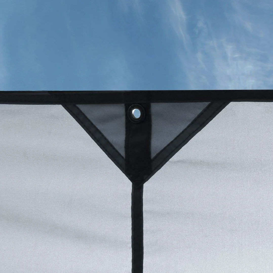 your GEAR toldo para caravanas Lona para caravanas 3 x 2,4 m Techo Solar para Remolque Incl. Postes Impermeables 5000 mm