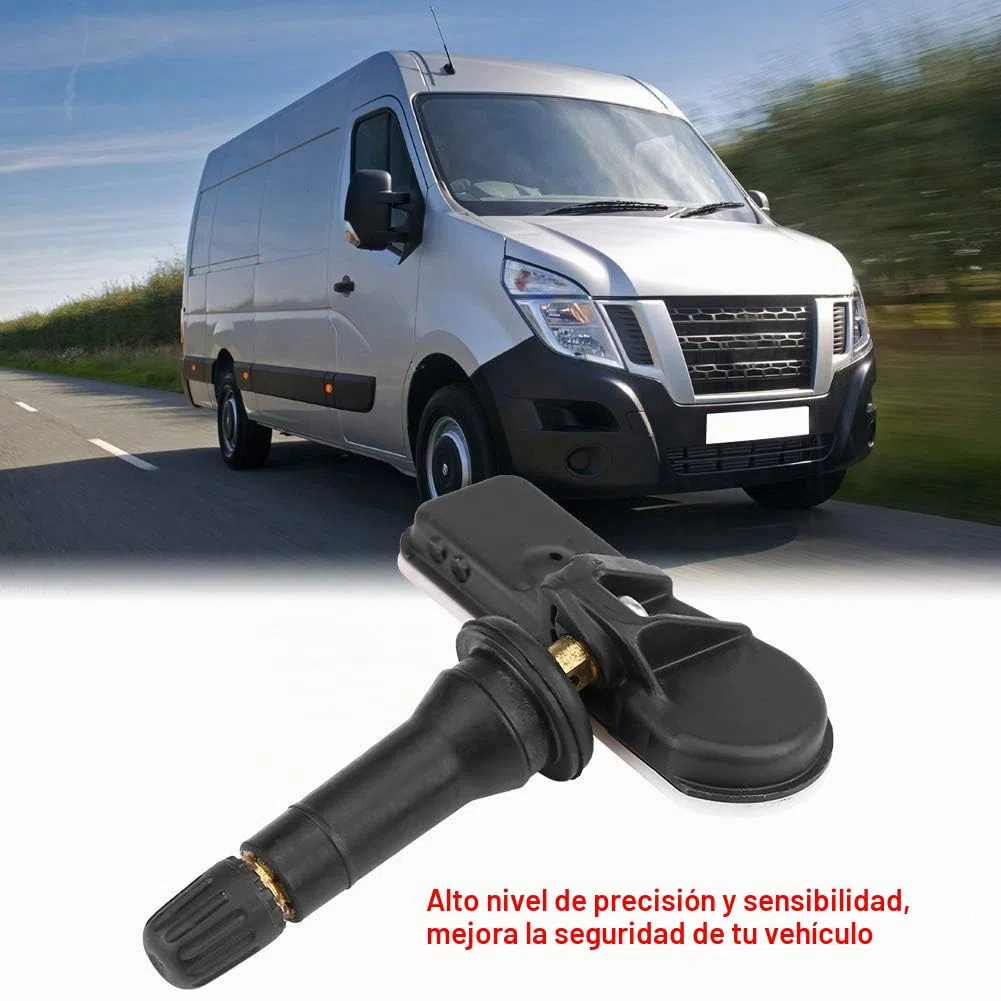 TPMS Sensor de Presión de Neumático 4Pcs, 407009322R Sistema de Monitoreo de Neumáticos Sensor para Dokker Duster Lodgy Logan Sandero Sd MB Citan W415 Nv400 Movano Vivaro Clio Kangoo Twingo