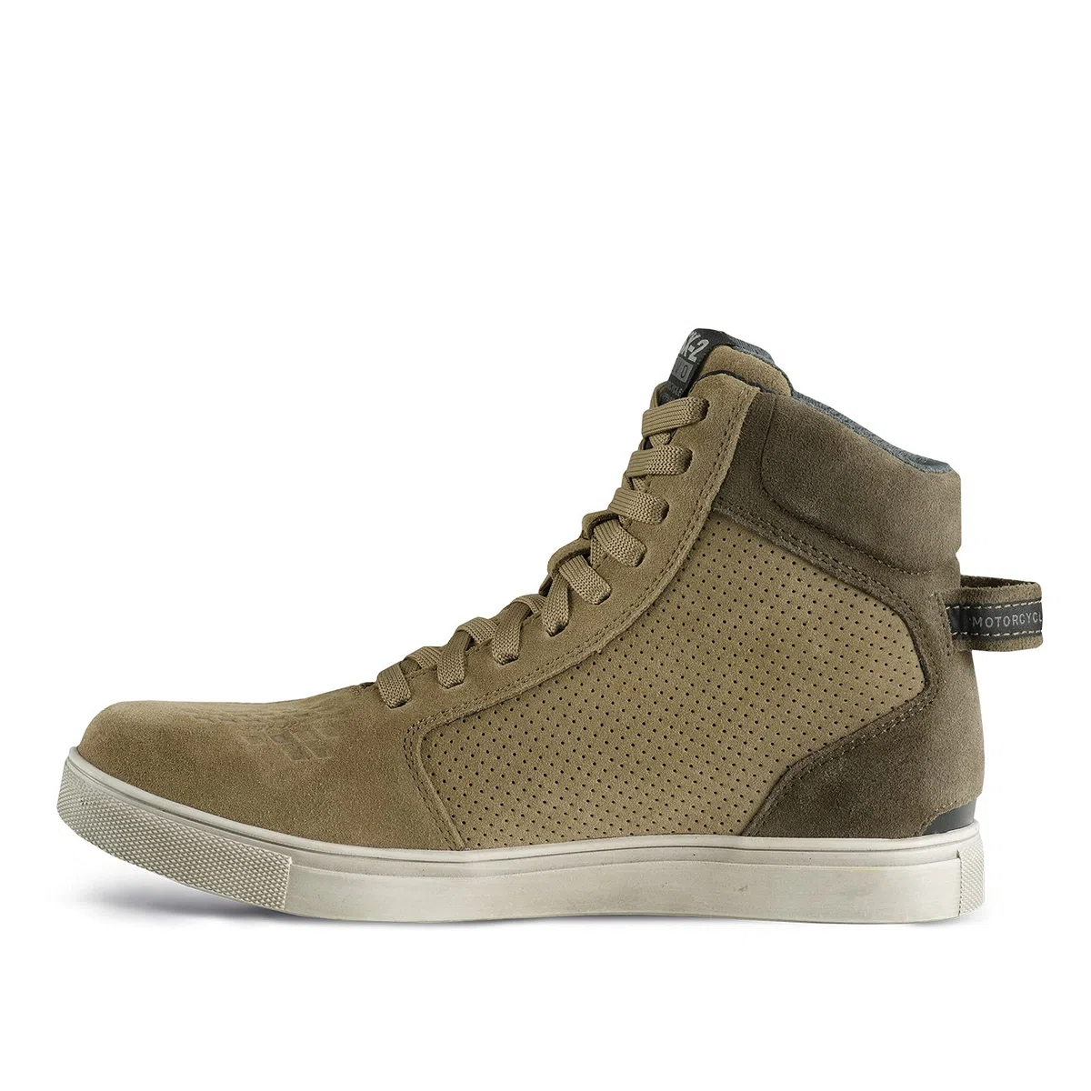 SHIMA SX-2 EVO Botas Moto Hombre - Zapatillas Moto de Cuero, Transpirables, Reforzados con Soporte el Tobillo, Suela Antideslizante, Almohadilla el Engranaje (Marrón, 45)