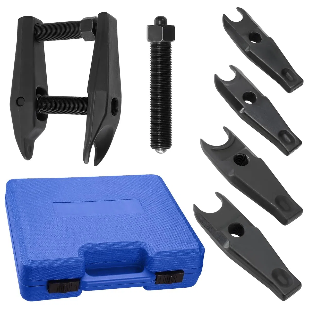 JAOGAUS Kit de Separador de Rótula, Extractor de Rótula de Alta Resistencia, Juego Herramienta para Separar Rótulas Dirección, 5 Tamaños de Horquillas (22mm 24mm 27mm 32mm 36mm)