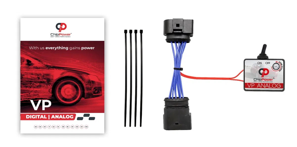 ChipPower Chip de Potencia VPA Analog al coche para Volkswagen T4 Mk4 IV Eurovan 2.5 TDI 1995-2003 Tuning Box Diesel ChipBox Más Potencia del Coche y Menor Consumo de Combustible