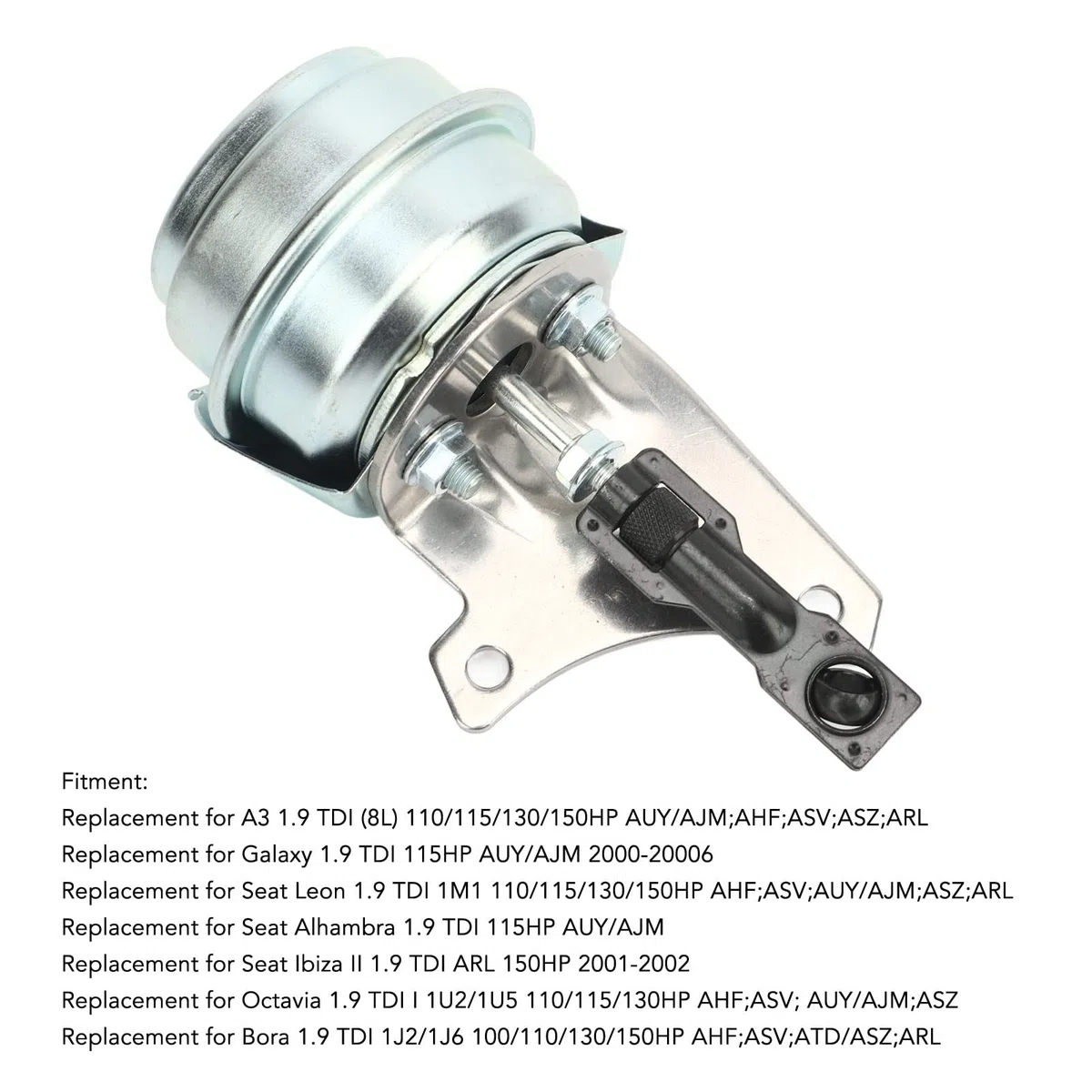 Actuador Turbo Wastegate Alta Sensibilidad Robusto Rendimiento Estable 03G253014E para A3 1.9 TDI Kit Completo de Turbocompresor Turbo, con Actuador Wastegate