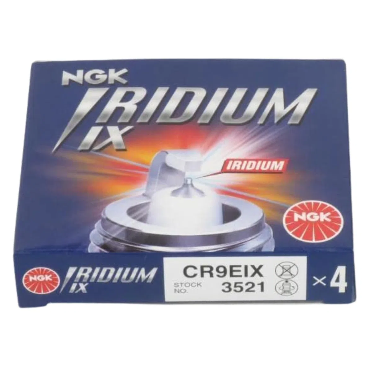 NGK - 4 nuevas bujías de iridio Iridium CR9EIX
