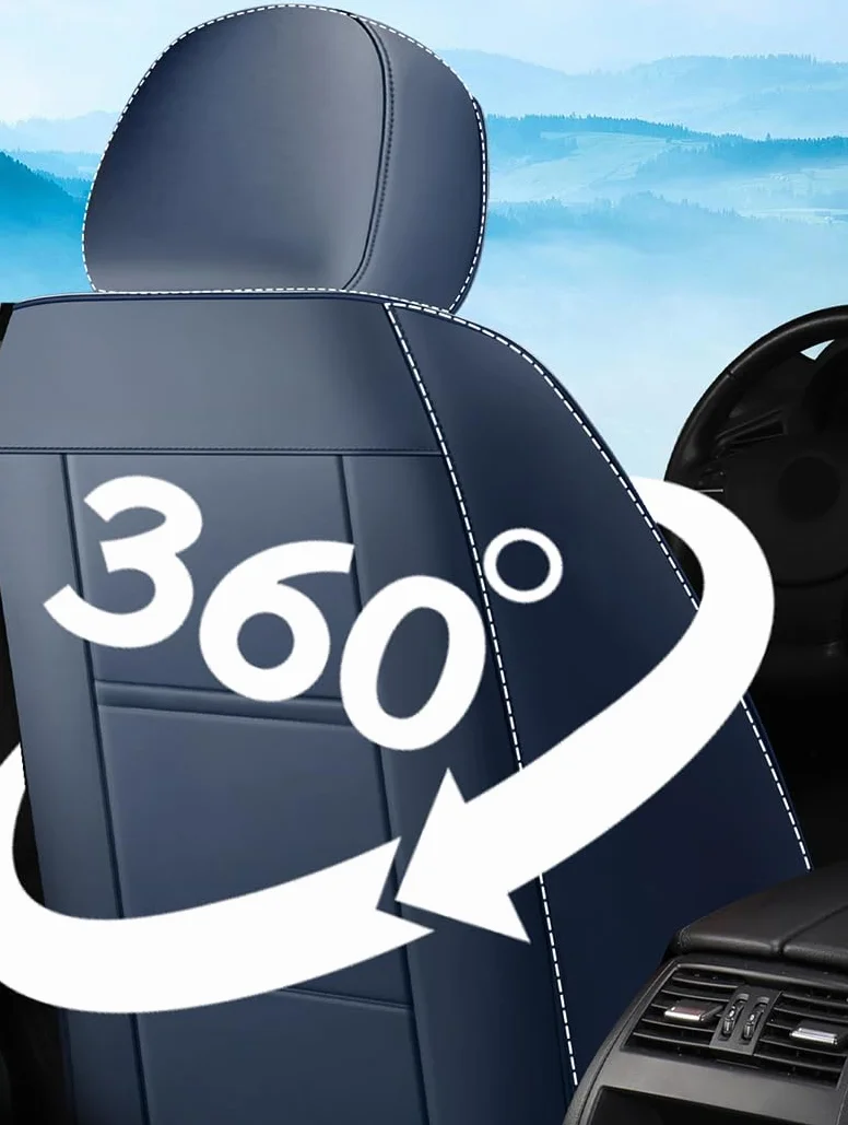 Fundas de asiento de coche de ajuste universal para Mazda CX 5 Audi TT MK2 Hyundai Accent Passat B7 Mazda 6 GH Juego de protección Fundas de asiento de piel de napa premium