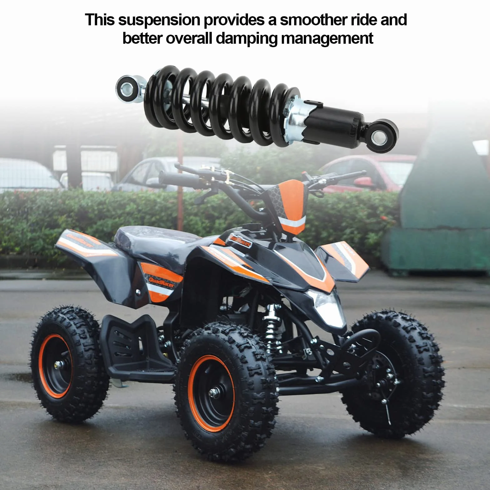 Amortiguadores Automotrices de 240 Mm, Amortiguador Ajustable a Prueba de Agua para a Dirt Pit Bike ATV Go Kart Scooter