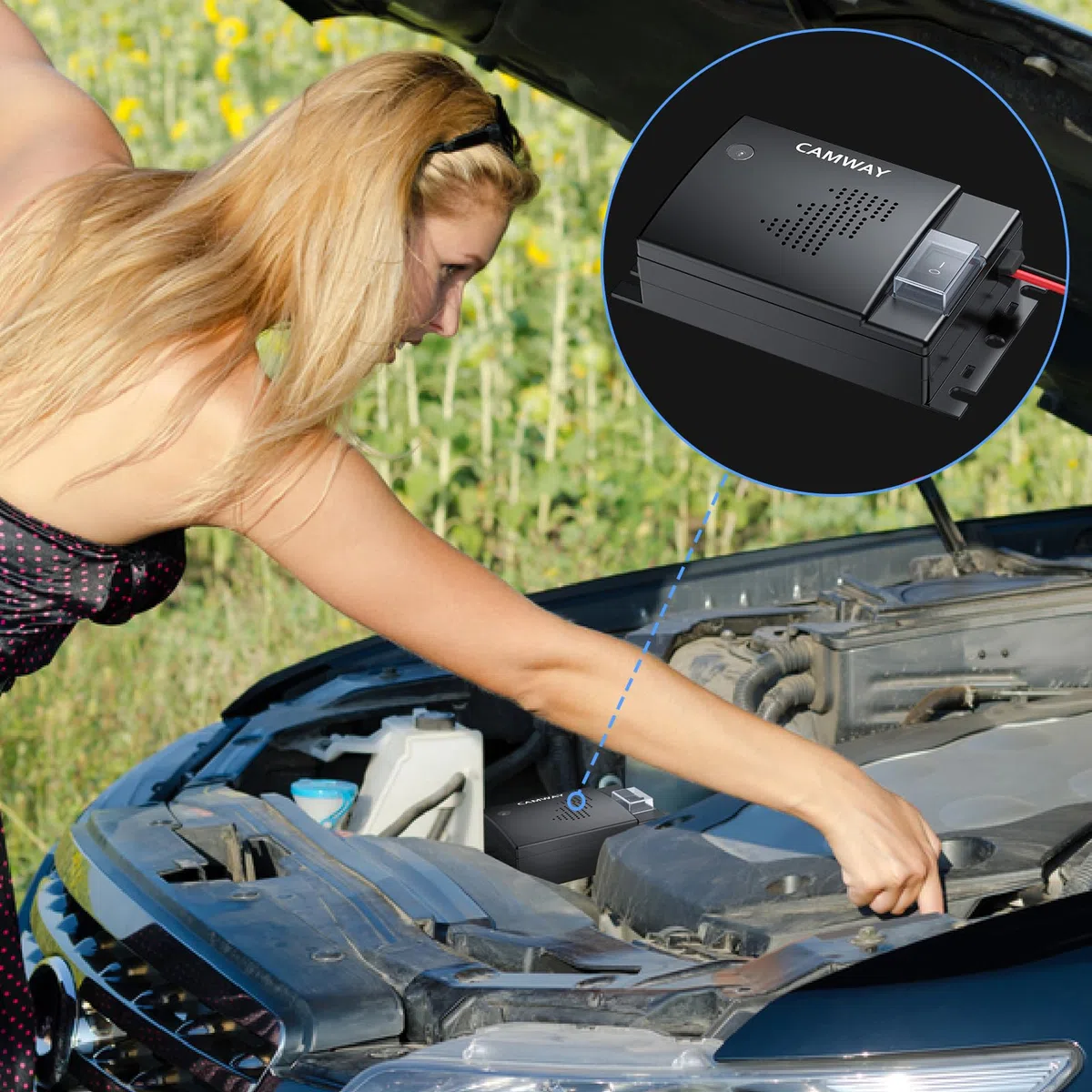2PCS Repelente de Ratas Ultrasónico para Automóvil, 12V, Disuasivo de Roedores, Ratas, Ratones, Ardillas, Martas