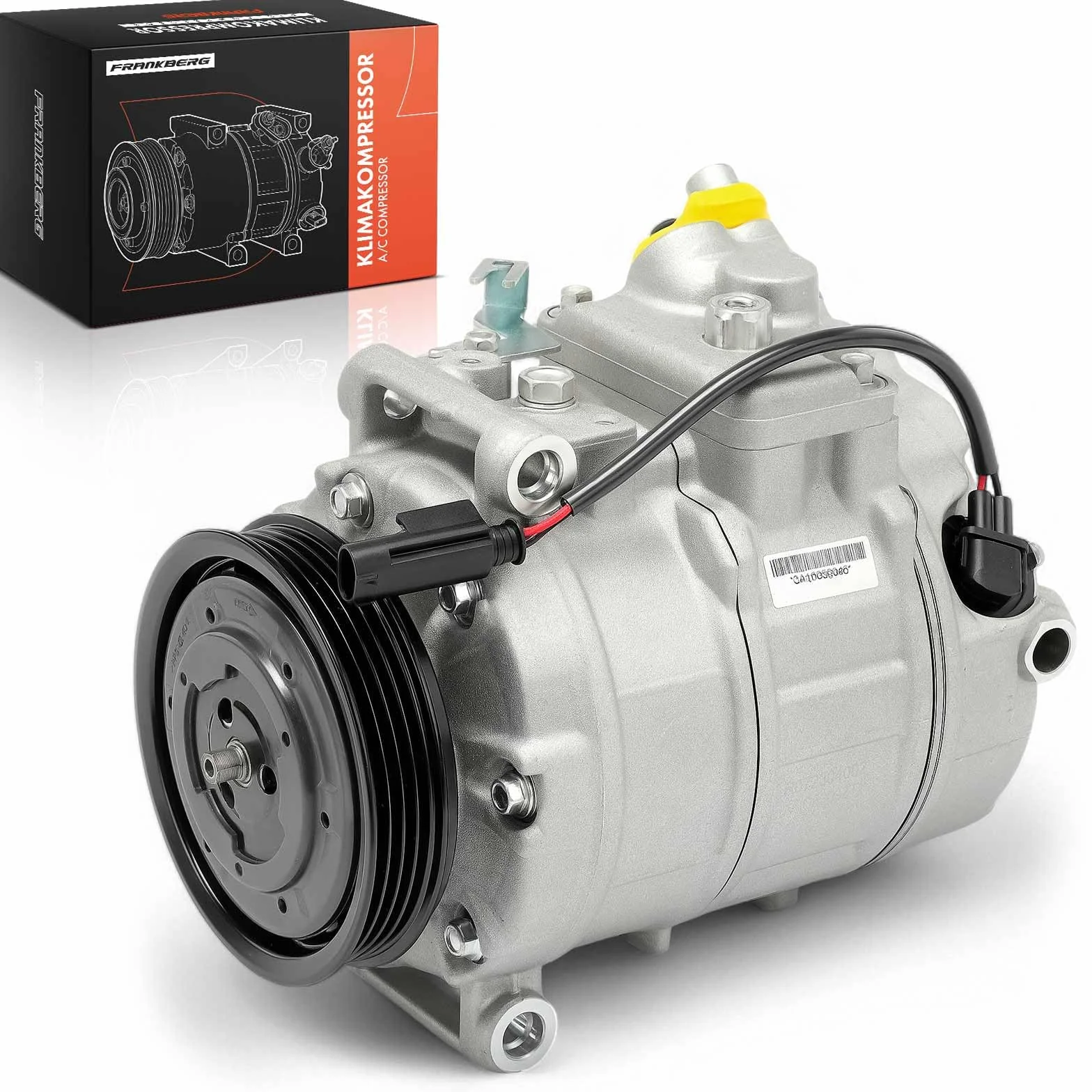 Frankberg Compresor de aire acondicionado con embrague Compatible con 5 Series E60 5 Series Touring E61 7 Series E65 E66 E67 X6 F16 F86 64526917859incl. aceite premezclado