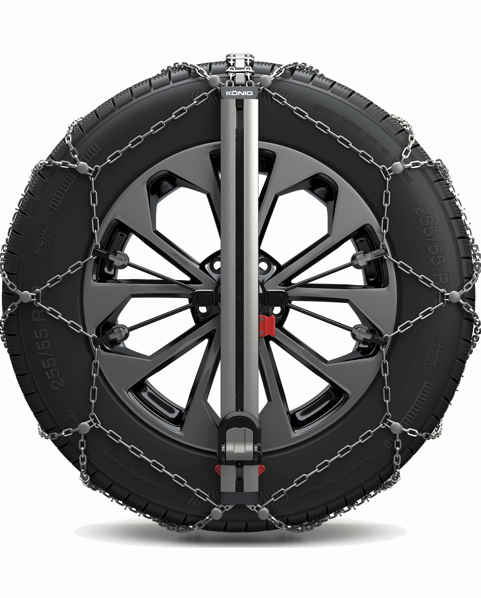 KÖNIG EASY-FIT SUV 247 - Cadenas para la nieve, 2 piezas