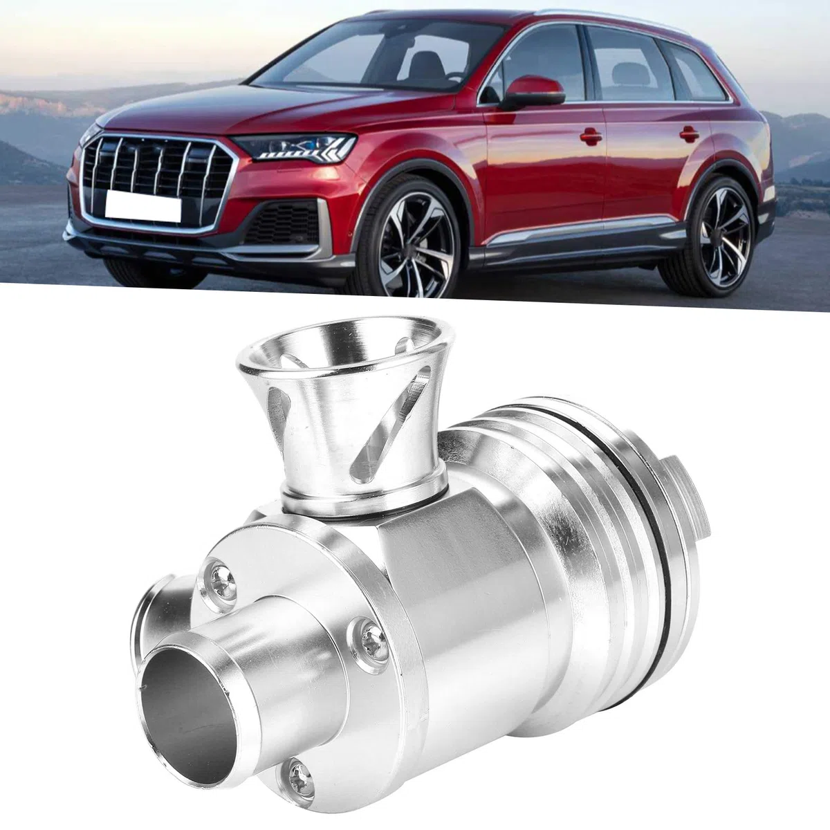 Válvula de descarga turbo ajustable universal, kit de válvula de descarga de recirculación de válvula divisora ​​turbo para motor 1.8T 2.7L