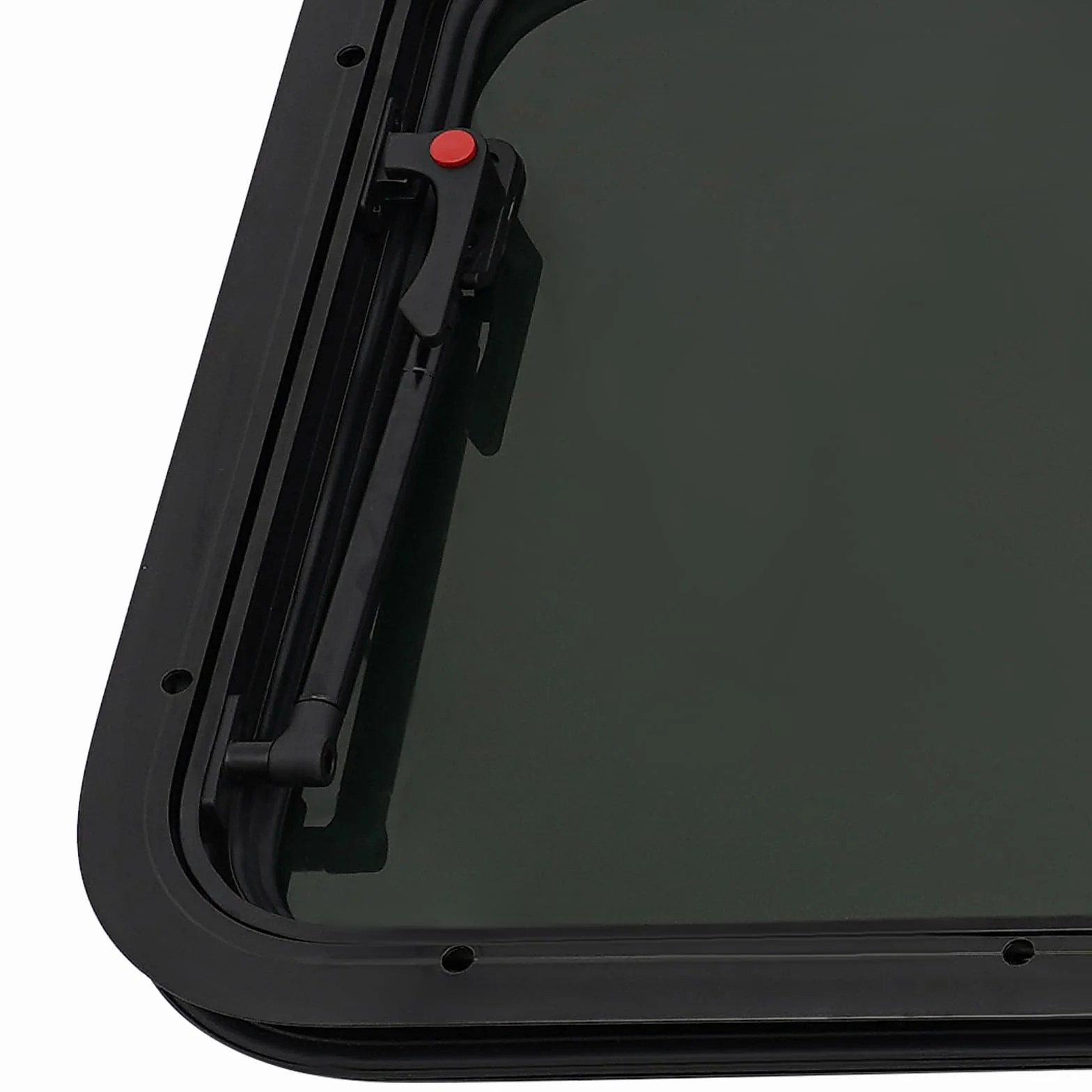 Ventana para autocaravana, 700x450mm Ventana desplegable para autocaravana con mosquitero y persiana integrada, Ventana lateral para autocaravana RV Ventana exterior de empuje