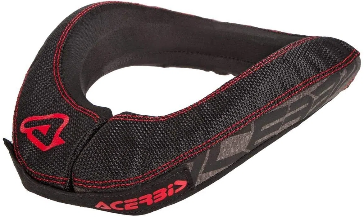 Acerbis 0023931.323 Collar para Niño X-Round, Negro Rojo
