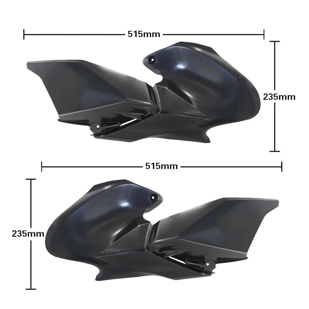 Para Z900 2020-2024 Cubierta Del Panel Lateral Delantero Del Depósito Carenado Protector De Gasolina Sin Pintar(1 Set)