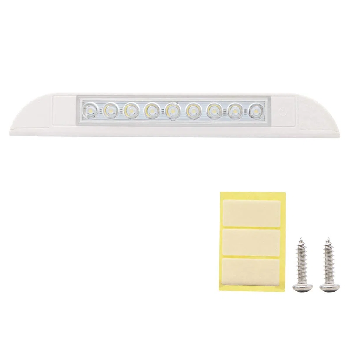 9 LED Luz de Toldo 12V 24V Impermeable 256 Mm Exterior Caravana Autocaravana de la LáMpara