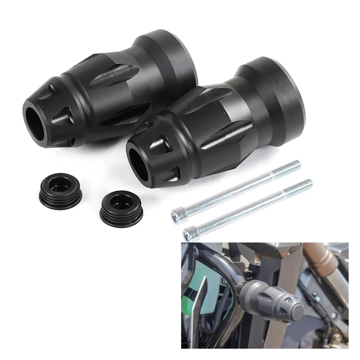 Defensa Protector Motor Pegamento Protector Para Parachoques Motocicleta Barra Protección Anticaídas Para ZONTES ZT G1-125 U1-125 Z2-125 U1-155 U1-150 KD150-G1-U1 Motocicleta Parachoques(Style C)