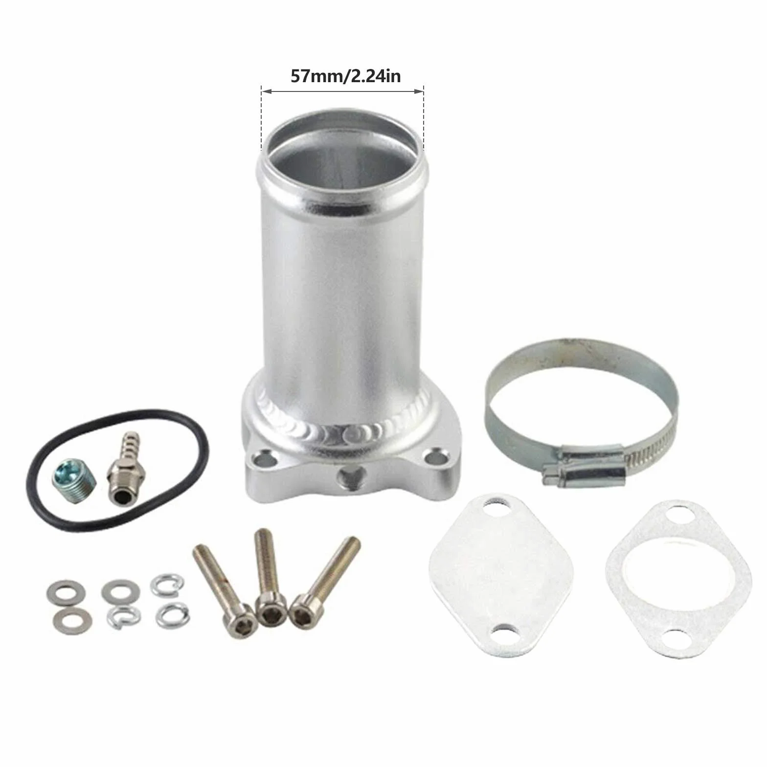 Válvula EGR, tubo de repuesto de válvula de 57 mm para kit de eliminación EGR 1.9 TDI 130/160 CV Diesel
