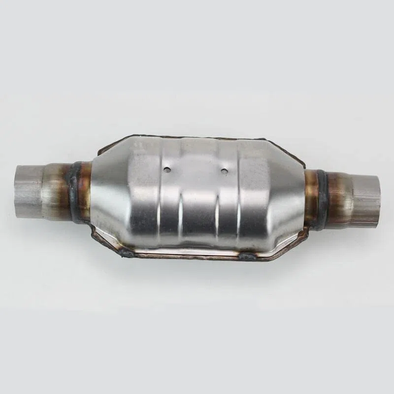 Convertidor catalítico universal ovalado EURO 4 de 50mm y 57mm for catalizador cerámico de 400 celdas de 2 piezas
