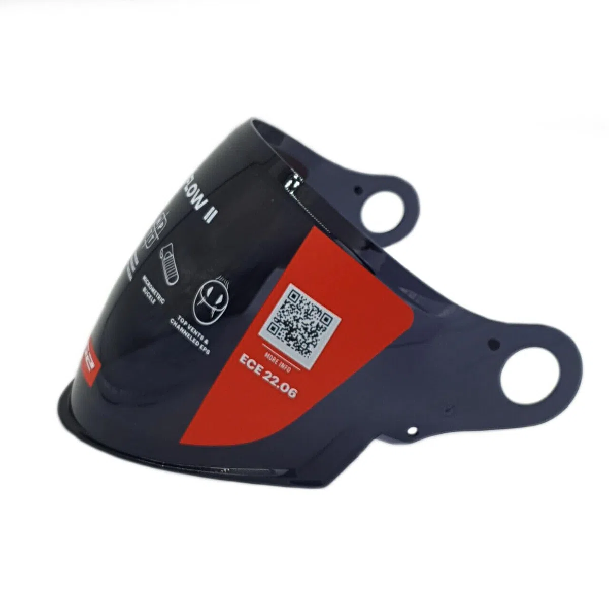 Generico LS2 - Visera larga para casco Airflow 2 II OF616, color negro ahumado oscuro