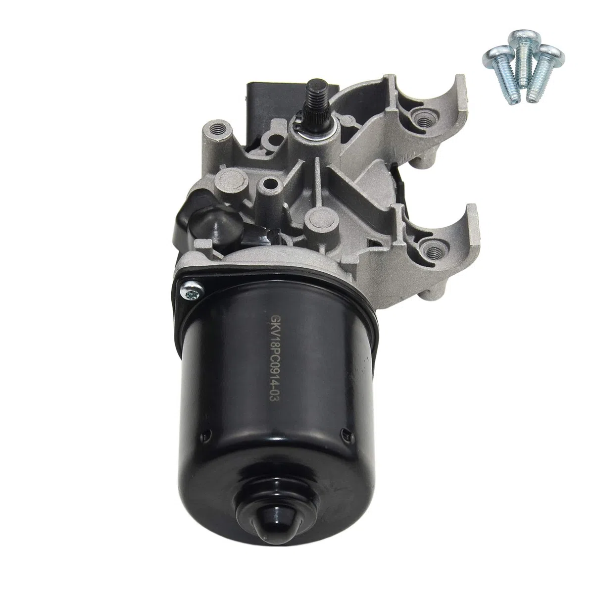 Bisenya Motor de limpiaparabrisas delantero con tornillos Recambio para Clio 3 2005-2012 8200268931 7701061590 53567502 53567504 53567512 579738# 4 pines
