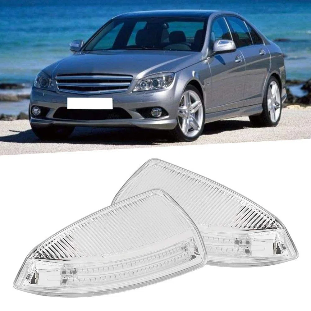 Aramox Luces LED de señalización para Espejos retrovisores A2048200721 compatibles con C Class W204 2008 2010 diseño Original fácil instalación y Ajuste sin modificaciones