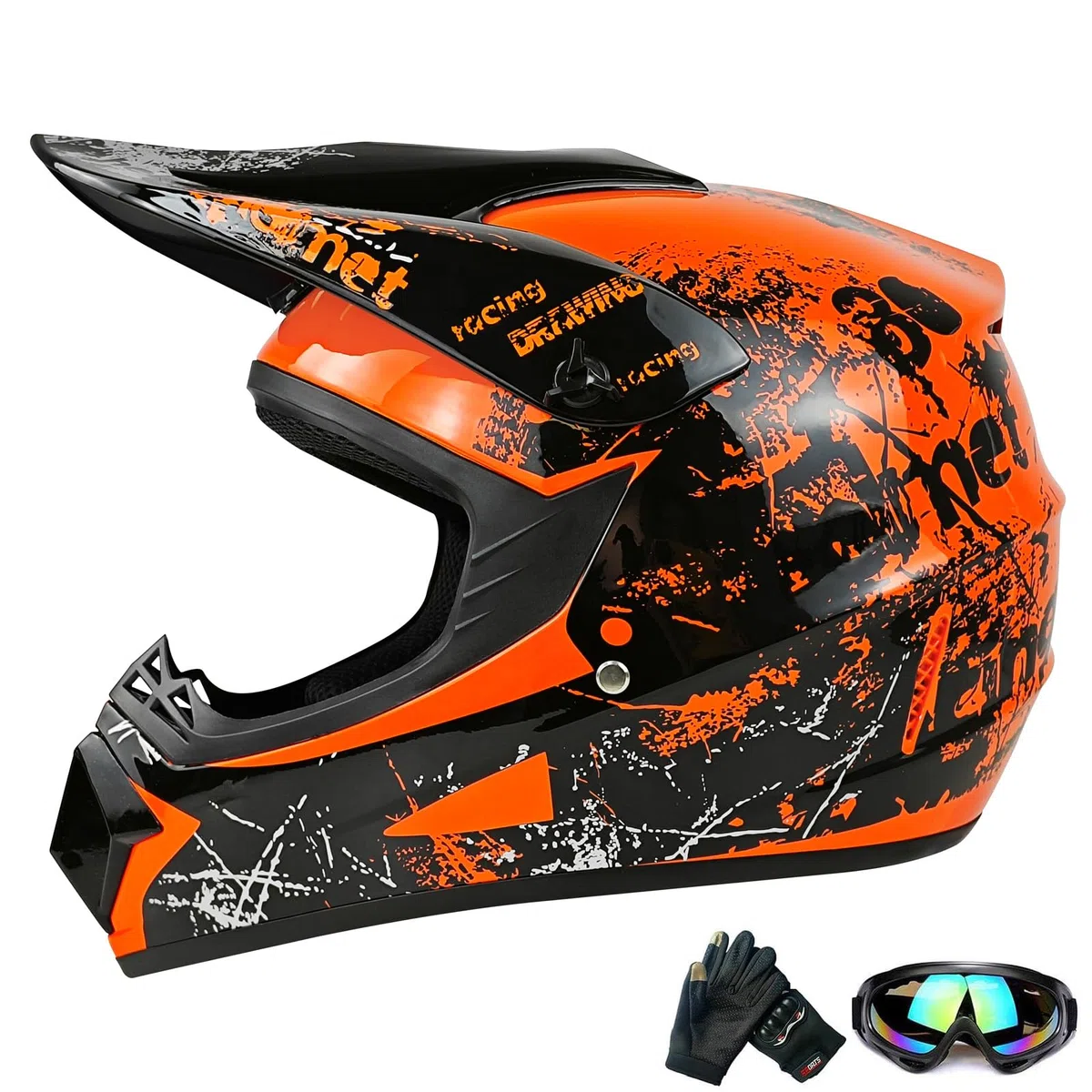 Casco de Motocicleta Todoterreno Juvenil, Casco de Bicicleta para niños y niñas, Casco de Motocicleta Personalizado, estándar CE