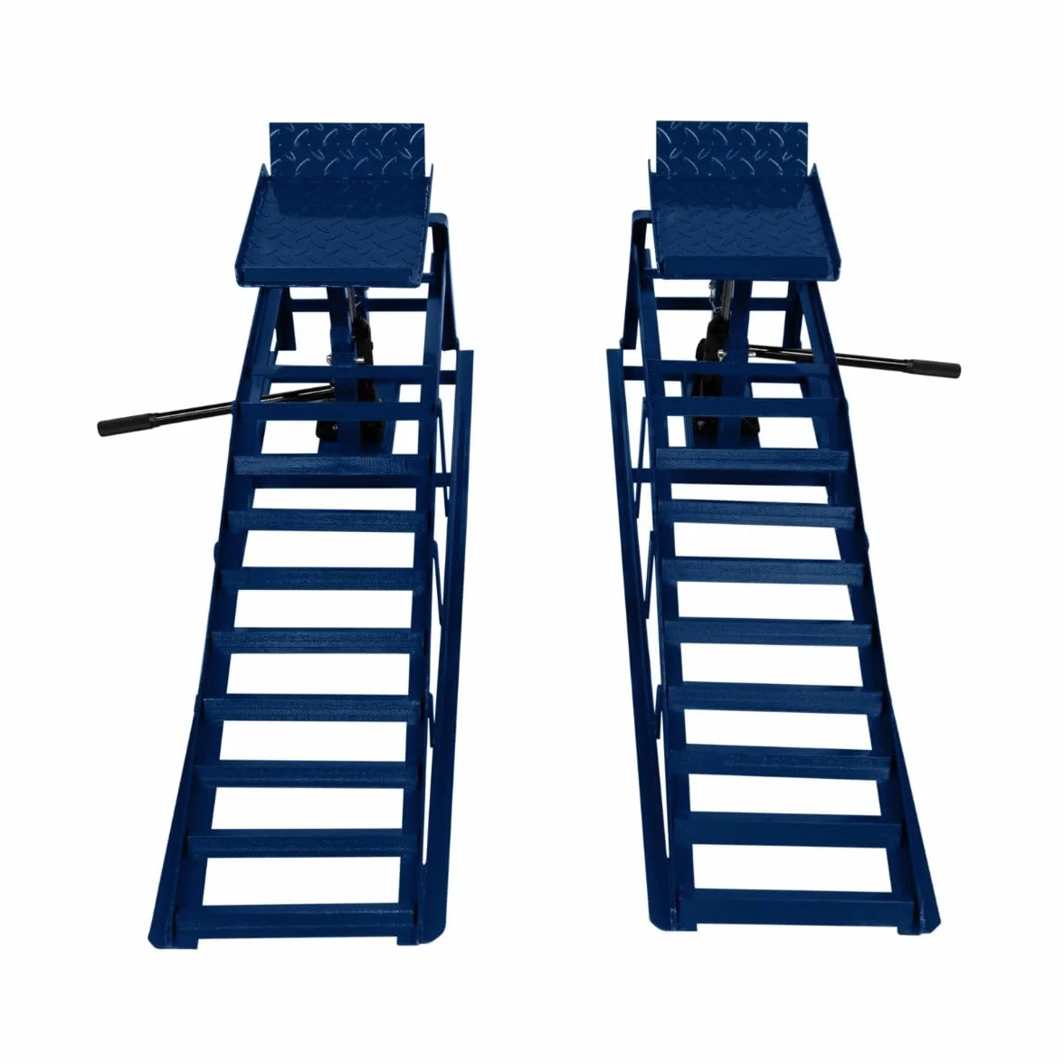 2 Rampas Hidráulicas con Capacidad Total 3 Toneladas 3000kg Rampa Elevar Elevador Automóvil Coche Vehículo Herramienta Mecánico Garaje Taller Plataforma Elevadora 340x260mm Altura Elevación 270-375mm