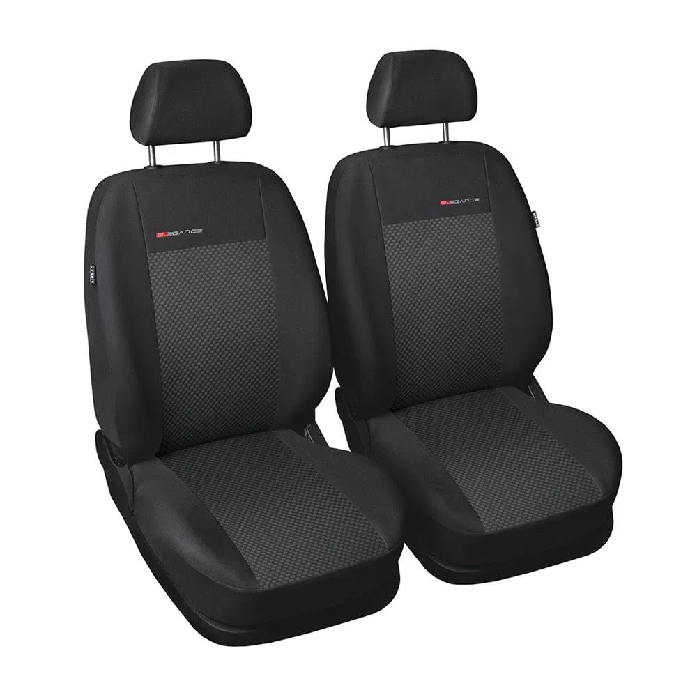 Mossa Fundas de Asientos adecuadas para Citroen Berlingo II Furgoneta (2008-2018) Solo Asientos Delanteros - Dos Individuales - E3