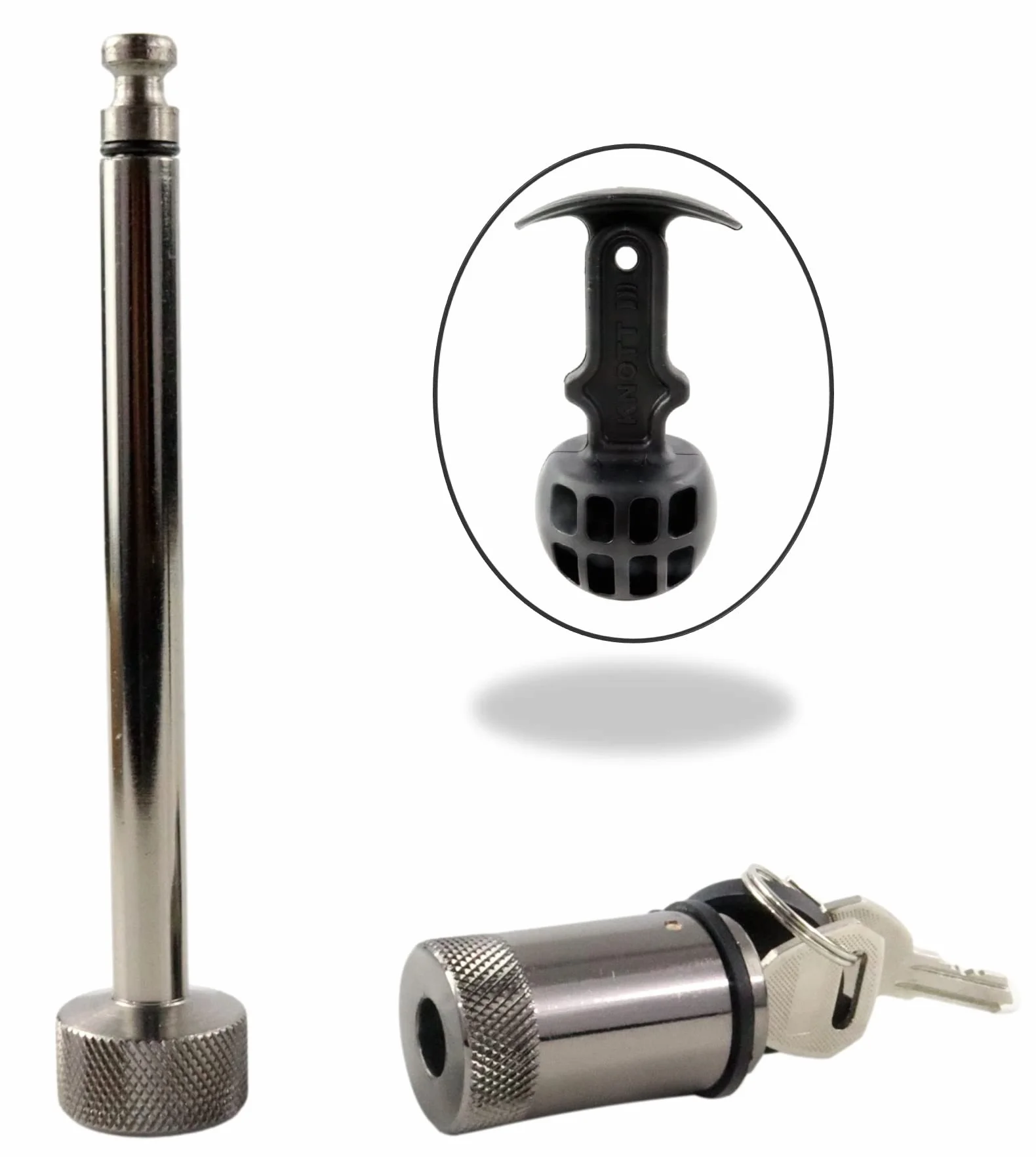 Knott - Cerradura de enchufe original KS 35/25/30 con antirrobo SafetyBall para embrague de seguridad 210174.001 210174001 también para WS 3000 a partir de 2003 e iSC Alko