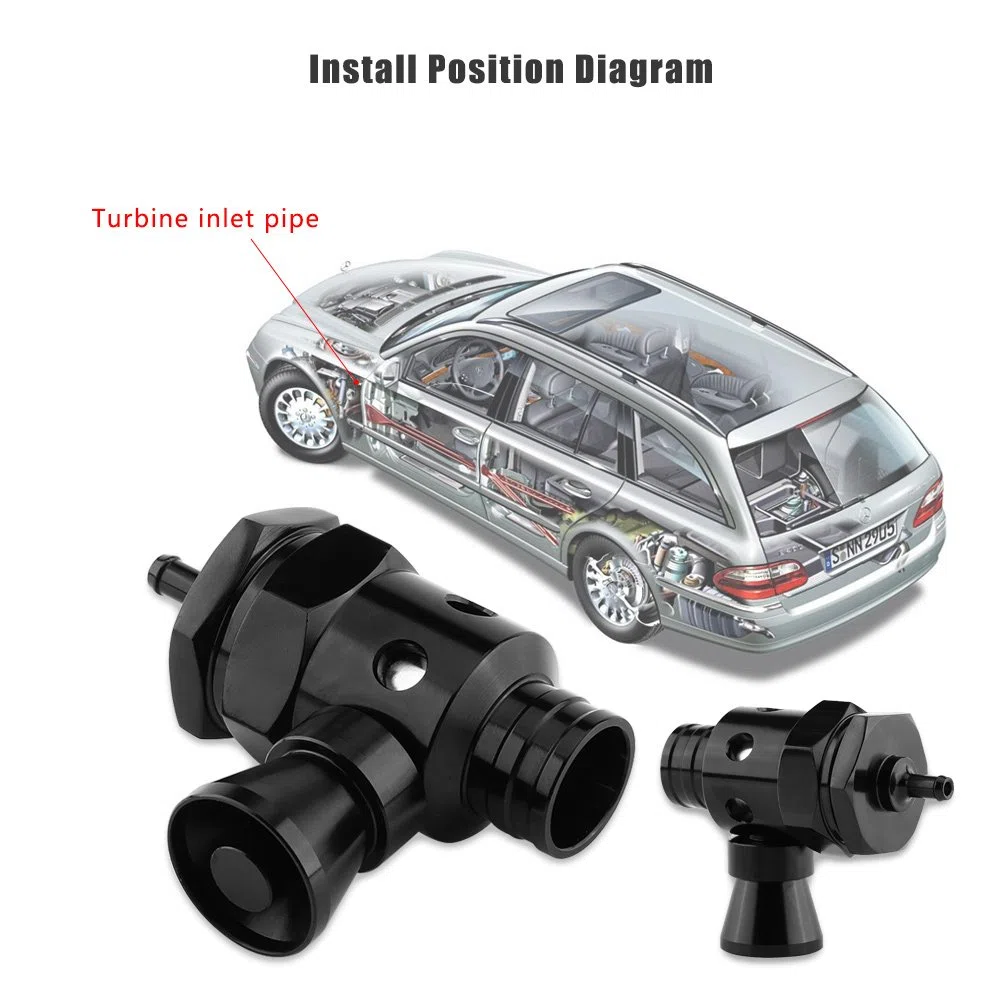 Válvula De Descarga 25mm para Simulador De Sonido Ajustable Kit De Válvula De Alivio para Automóviles con Diseño Funcional Y Duradero