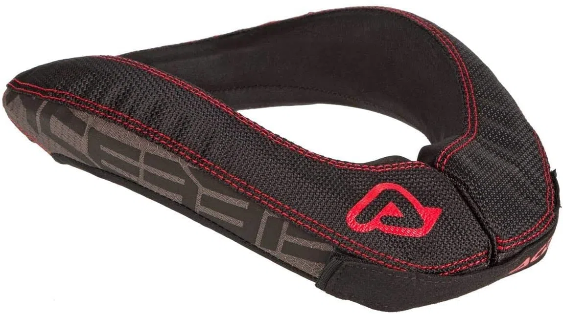 Acerbis 0023931.323 Collar para Niño X-Round, Negro Rojo