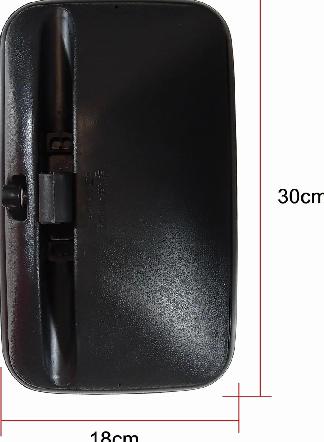 2 x Espejo retrovisor lateral universal 30 cm x 18 cm para furgonetas, camiones, tractores, excavadoras, izquierda y derecha NEGRO