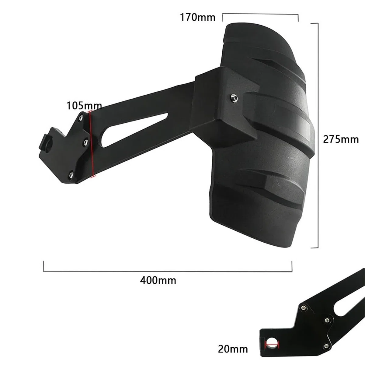 Moto Guardabarros Trasero Para BMW F800R F800GS F700GS F650GS F800 F700 F650 GS 2008-2018 Guardabarros Trasero De Motocicleta Contra Salpicaduras