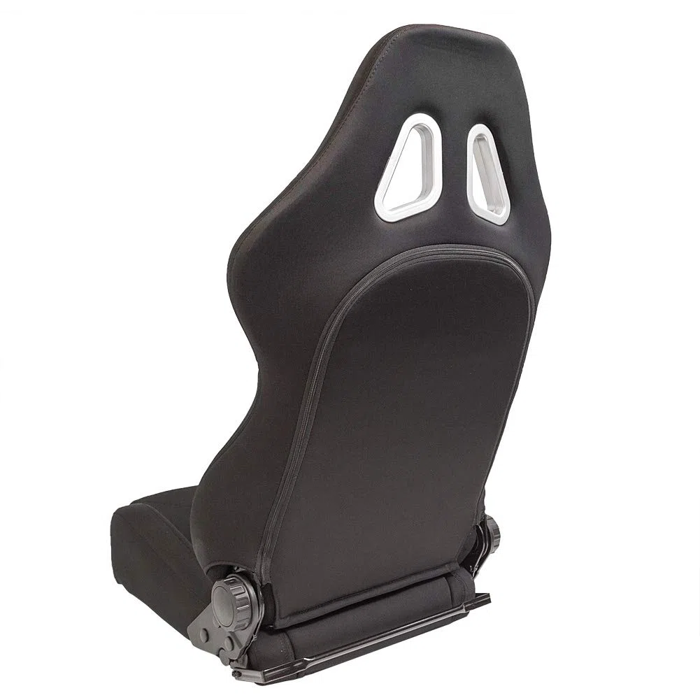 AUTO-STYLE Asiento Deportivo 'TN' - Negro - Respaldo Ajustable de Doble Cara - incl. Correderas