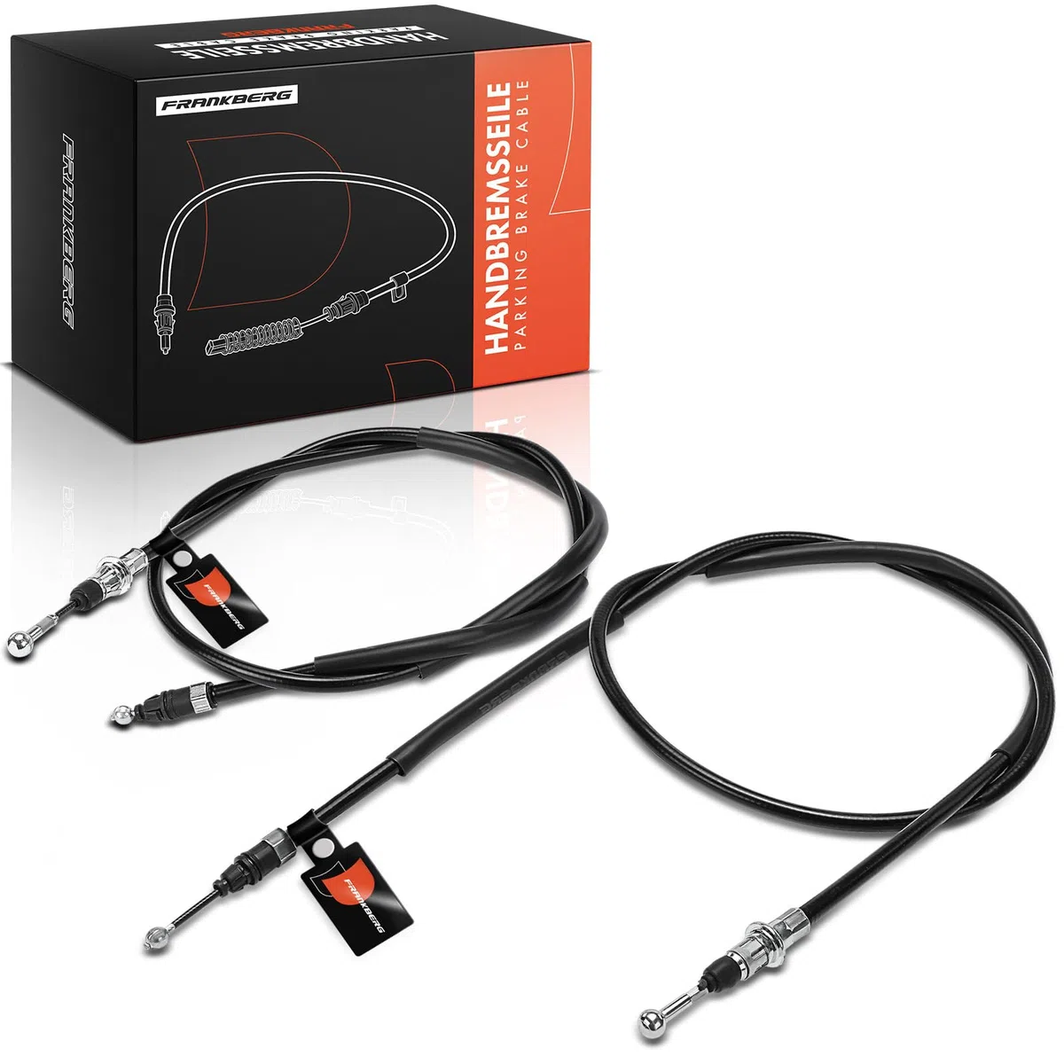 Frankberg 2x Cable del freno de mano Trasero izquierdo derecho Compatible con Vivaro Furgoneta X83 Trafic II Bus JL Vivaro A Plataforma/Chasis X83 Primastar Bus X83 Vivaro Combi X83 3653100QAD