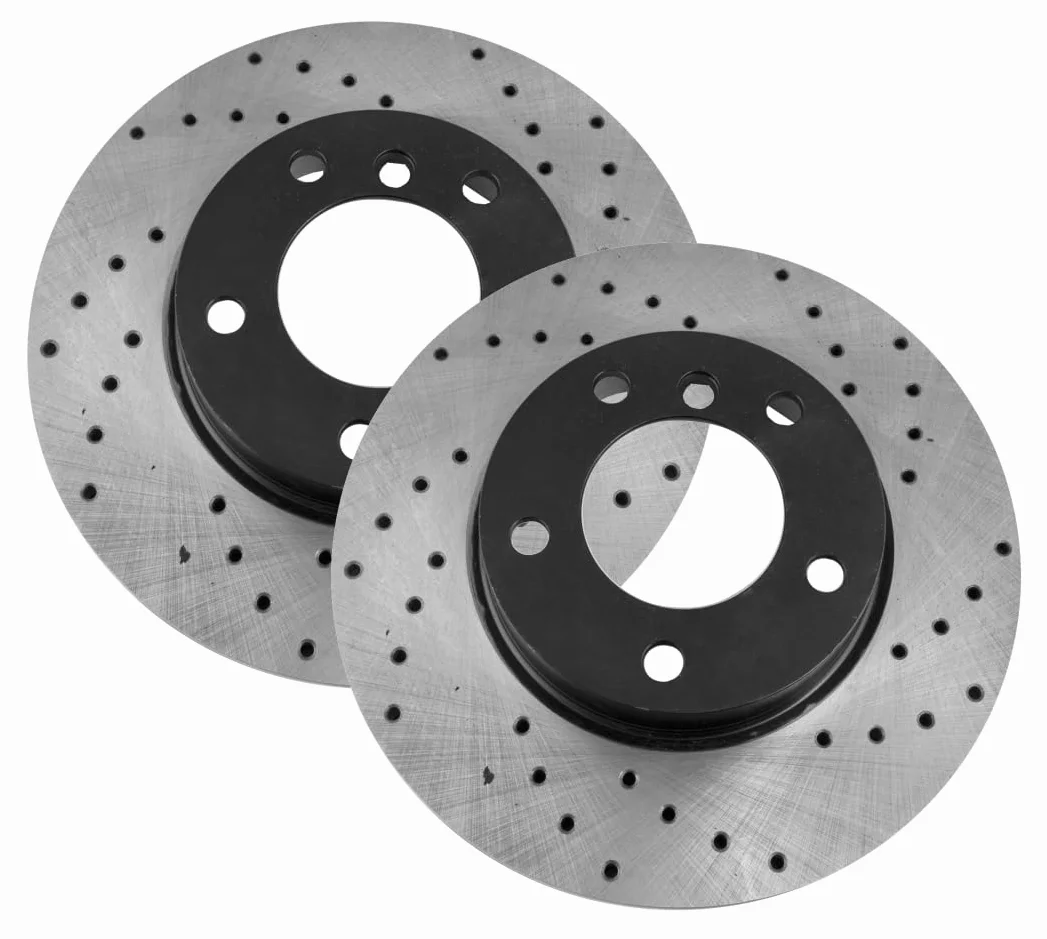 Discos de freno de perforación deportivos compatibles con BMW X6 E71 E72 2007 2008 2009 2010 2011 2012 2013 2014 30 d 35 d 35 i 40 d - 0460GTR - Delanteros - ventilados - agujeros 5 - Diámetro 34 8x30