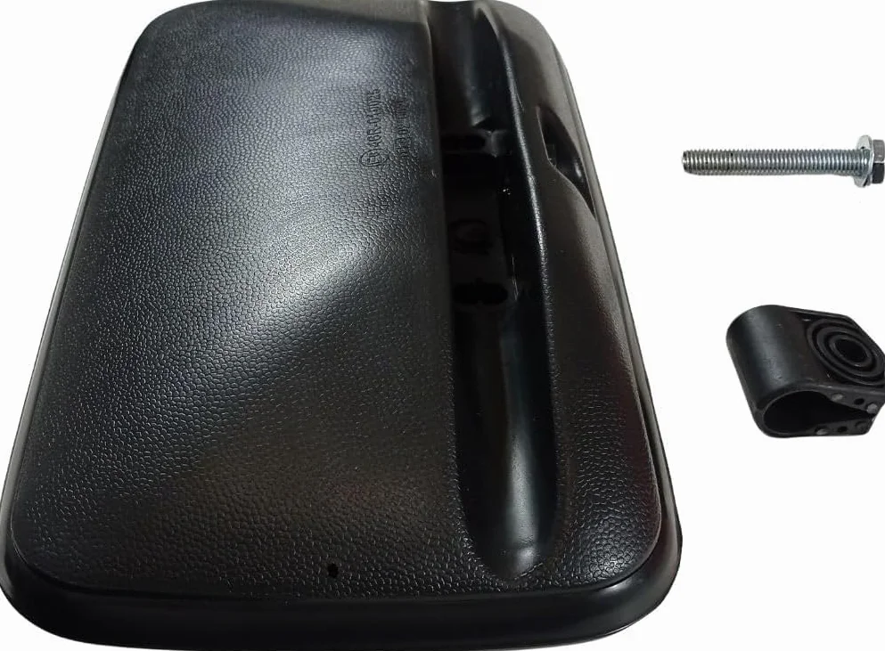 2 x Espejo retrovisor lateral universal 30 cm x 18 cm para furgonetas, camiones, tractores, excavadoras, izquierda y derecha NEGRO