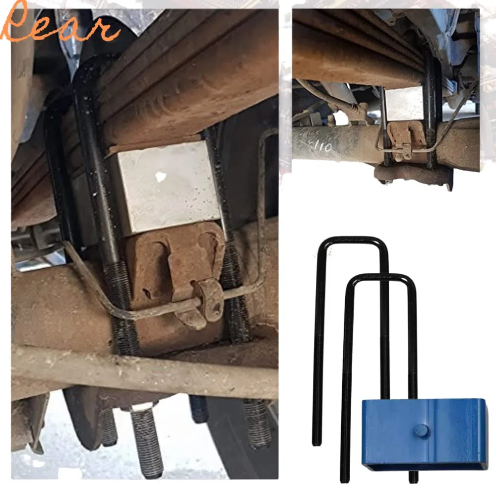 JINGLING Kits de elevación de bloques de suspensión trasera de 51 mm para Triton L200 2005-2014, adaptador de elevación, resorte de puntal (trasero)