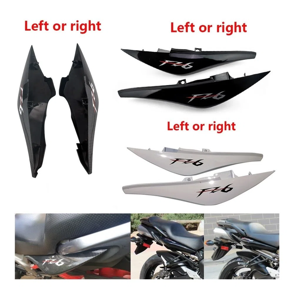 cubierta carenado lateral Carenado Lateral Izquierdo Y Derecho Para Motocicleta, Cubierta De Asiento Trasero Superior Para FZ6 FZ6-N FZ-6N FZ 6N 2004 2007 2008 2009 FZ6N