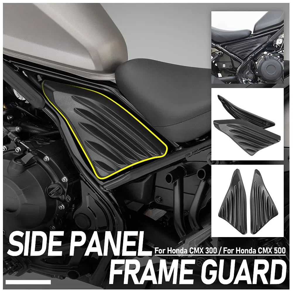 Cubierta lateral del asiento del pasajero trasero del motor Panel de ajuste de relleno Protectores de marco superior Protector de carenado Decoración para Rebel CMX 500 300 CMX500 CMX300 2017-2023