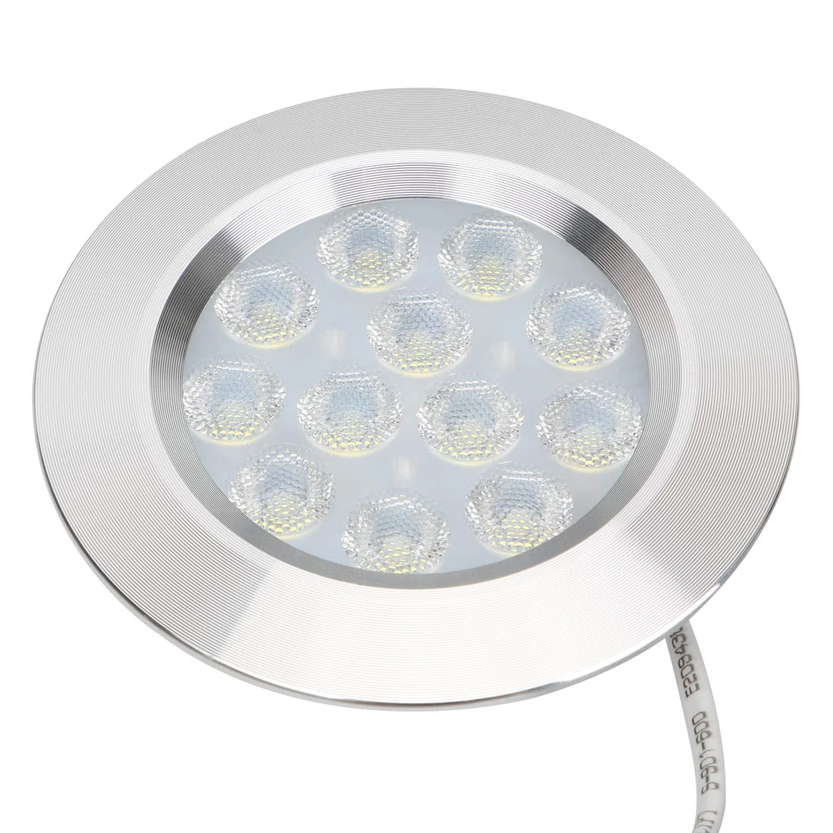 BRAUTO 12V Led Camper Interior Cargador Spot Luz para Camper Caravan Motorhome Barco (3000K 6pzs Foco empotrable)