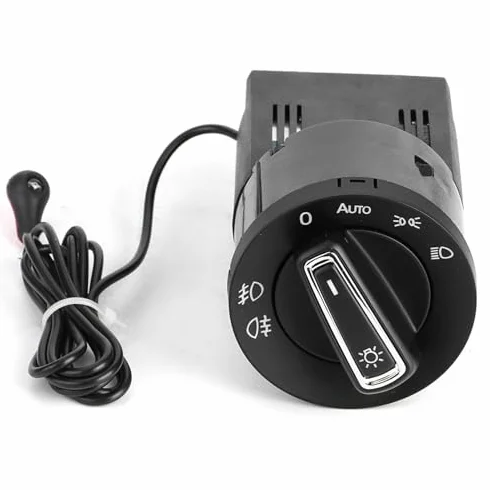 Yosoo Health Gear Interruptor de Faros con Módulo de Sensor de Luz, Material ABS, Control Automático para SEAT I MK4 B5 9N 9N3, Mejora la Visibilidad con Respuesta Rápida
