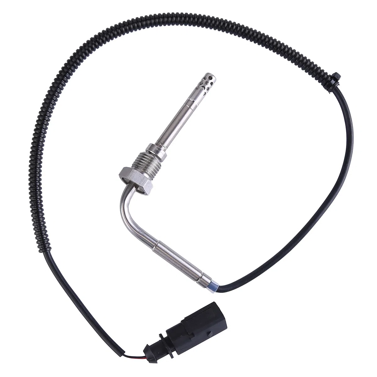 Sensor de temperatura de los gases de escape Sensor de temperatura 038906088D Compatible para 2.7 3.0 A6 (4F,C6) hasta Bj.03/2008