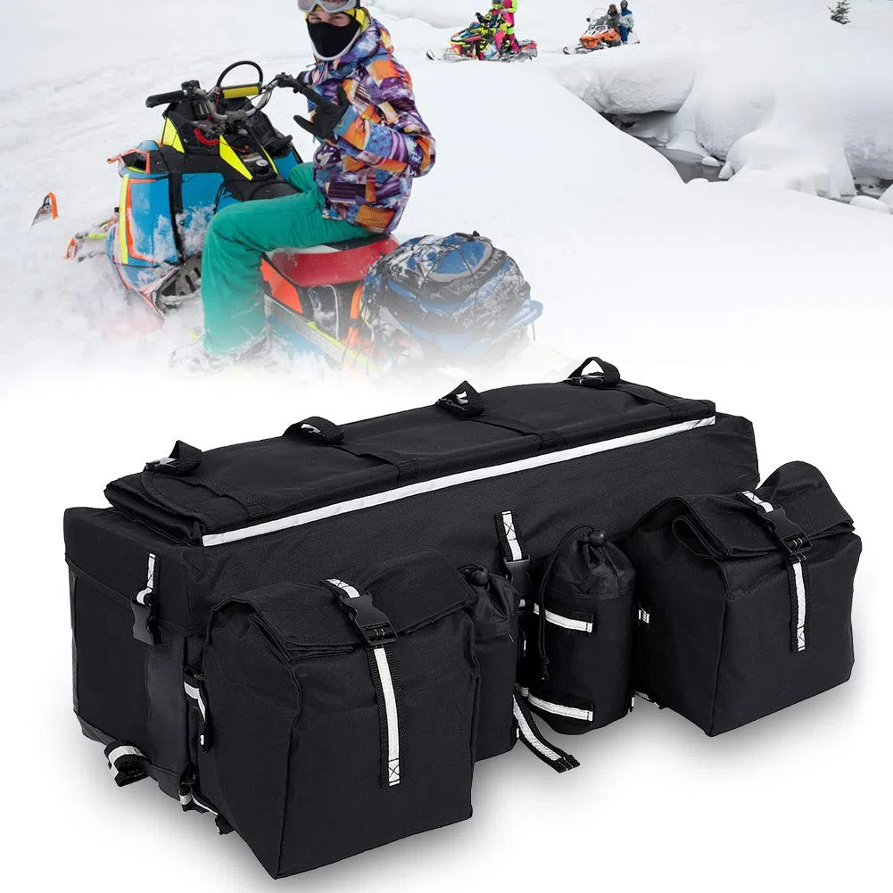 Bolsa de Sillín ATV, Material Colorfast Resistente al Desgaste para Almacenamiento en Portaequipajes de Automóvil