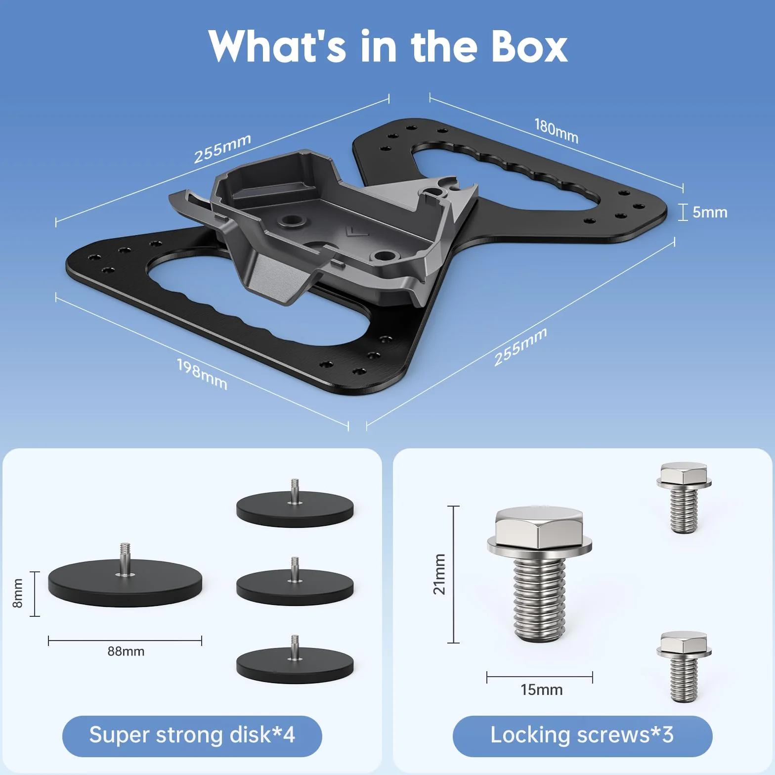 XLTTYWL Soporte Magnético de Techo para Starlink Mini, Montaje en Aleación de Aluminio con Bases Magnéticas de 320 lbs para Starlink Mini/Mini X, Dishy, RV, Camper, Portaequipajes, Balcón