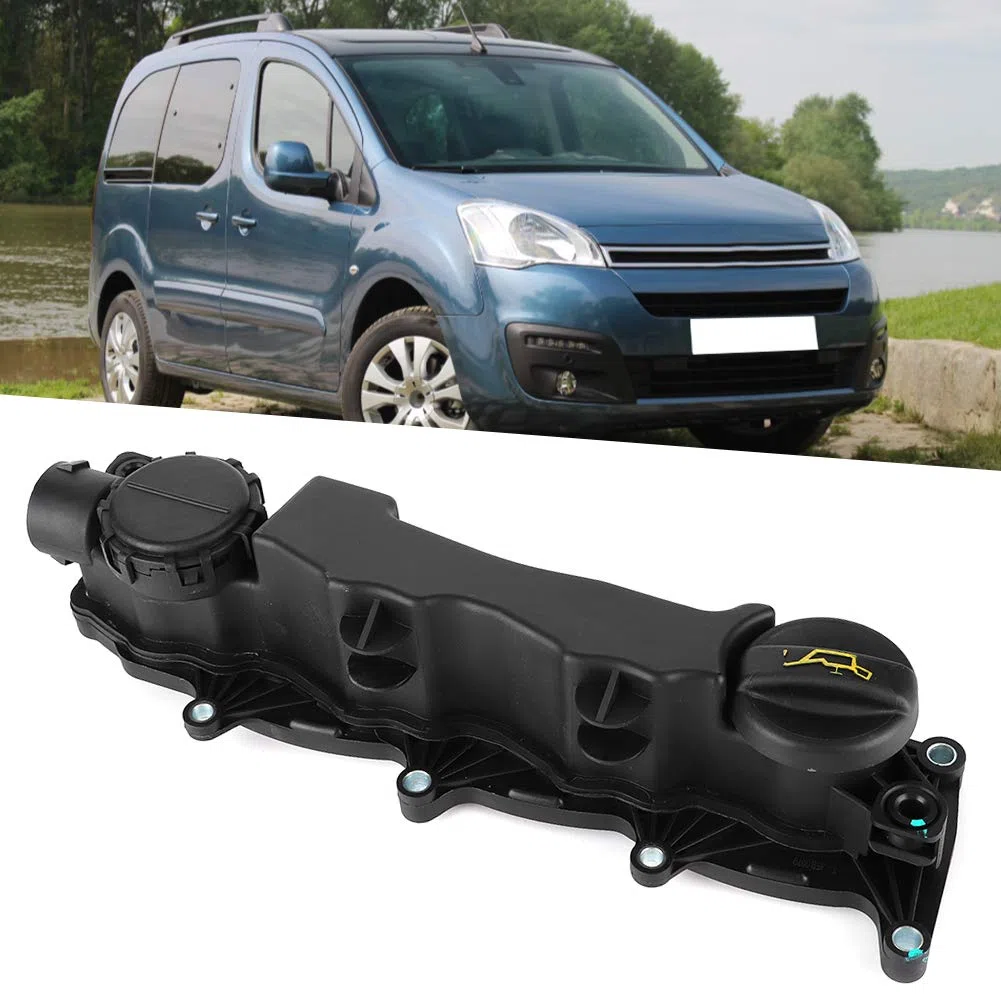 VOBOR Tapa de La Válvula, Tapa de Válvula de Motor con junta tapa balancines para 1.6 HDI Berlingo C2 C3 C4 C5 Xsara 0248L1